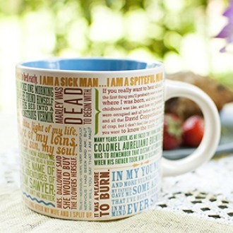 The Unemployed Philosophers Guild  First Lines Literature Coffee Mug