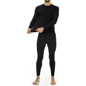 Thermajohn  Long Johns Thermal Underwear for Men Fleece-Lined Base-Layer Set