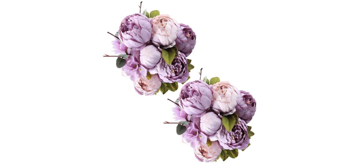 Fule Large Artificial Peony Silk Flower Bouquets