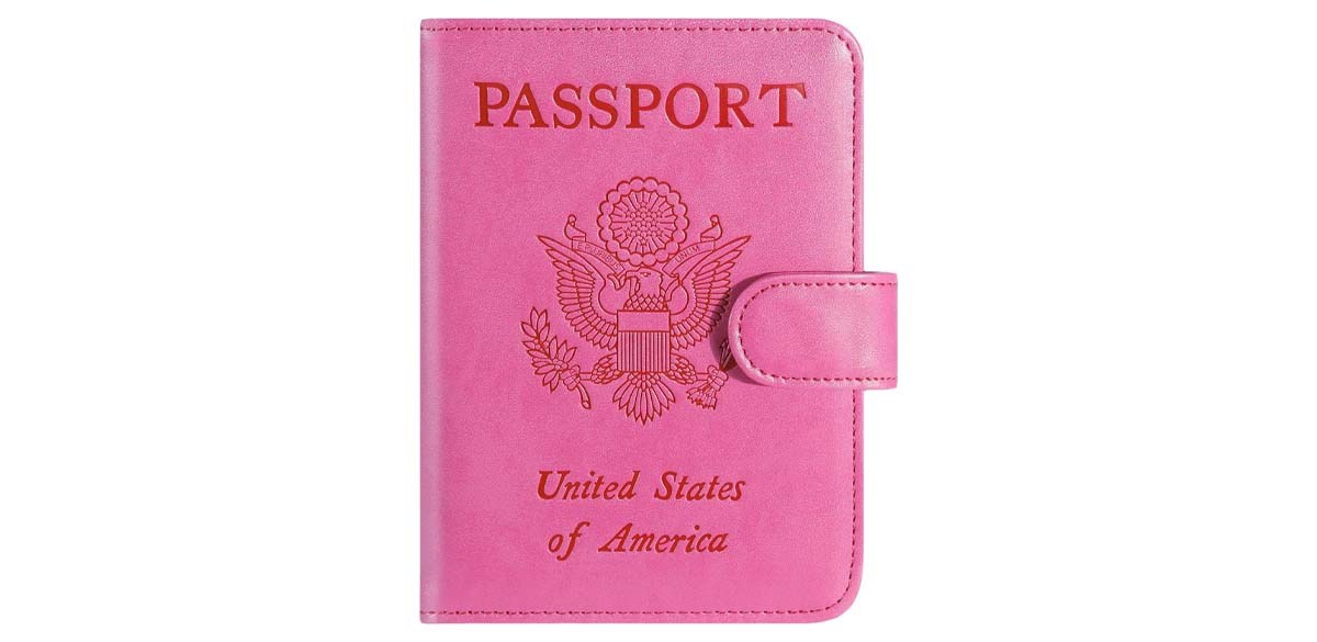 Passport Holder Cover Wallet RFID Blocking Leather Card Case Passport Holder Cover Wallet RFID Blocking Leather Card Case