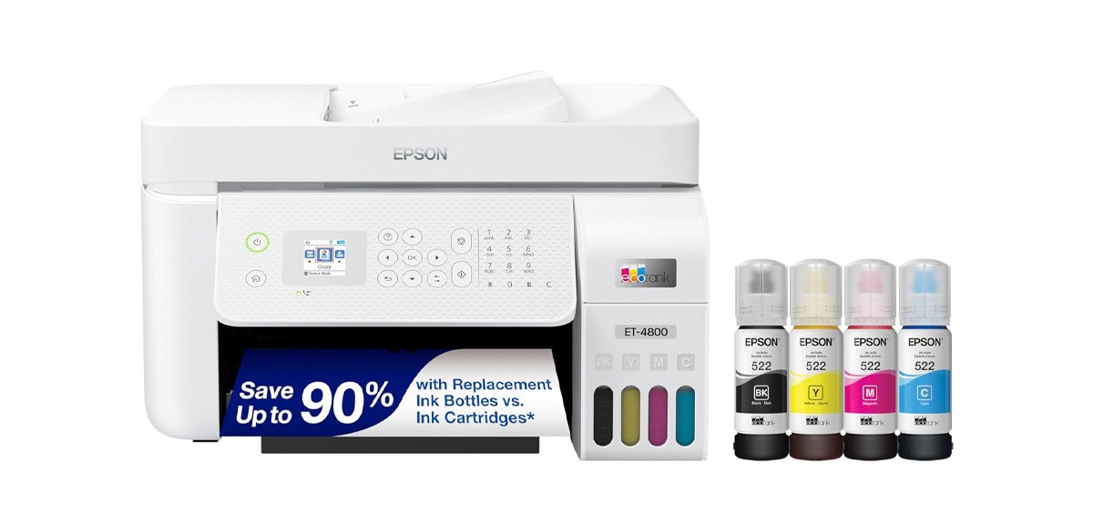 Epson EcoTank ET-4800 Wireless All-in-One Cartridge-Free