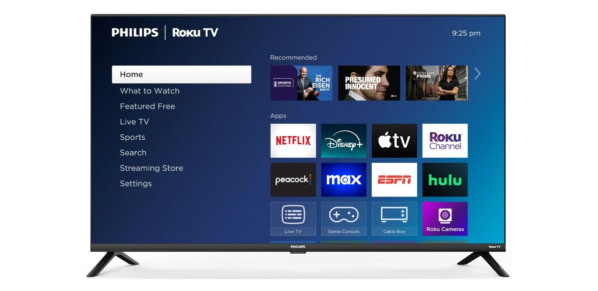 Philips 32-inch Class HD (720P) Smart Roku Borderless LED TV