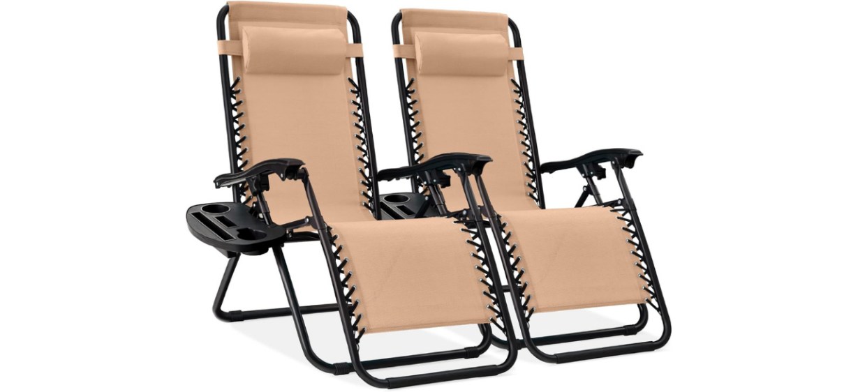 tan reclining lounge chairs on a white background tan reclining lounge chairs on a white background