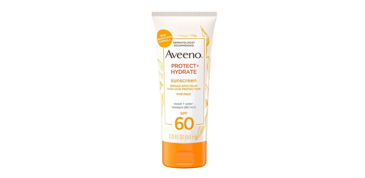 Aveeno Protect + Hydrate Sunscreen Moisturizing Face Lotion with Broad Spectrum SPF 60 Aveeno Protect + Hydrate Sunscreen Moisturizing Face Lotion with Broad Spectrum SPF 60