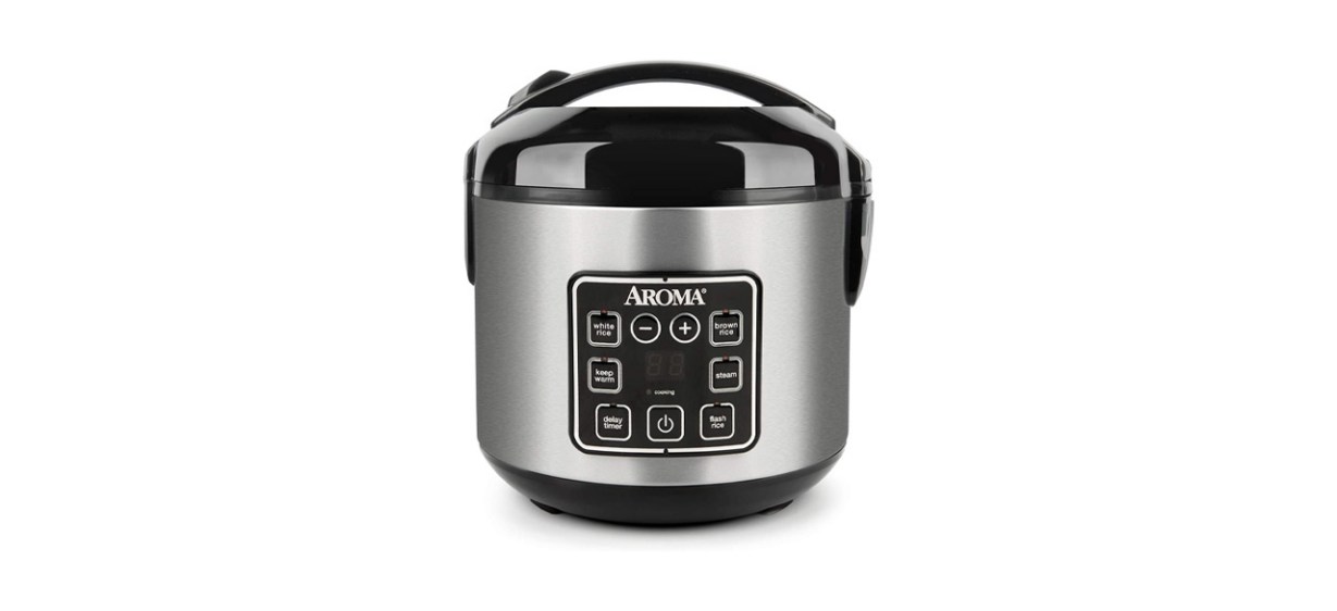 Aroma 8-Cup Digital Cool-Touch Rice Cooker and Food Steamer