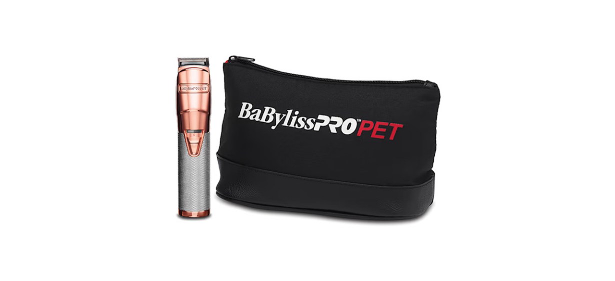 BaByliss Pro Pet Rose Gold Metal Professional Dog Trimmer