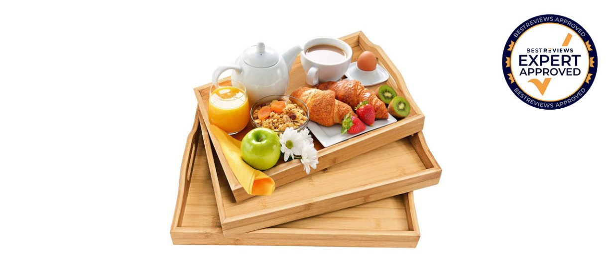 Best Farmhouse Bamboo Serving Tray Set Best Farmhouse Bamboo Serving Tray Set