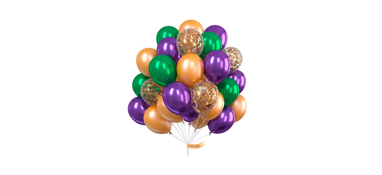 Best PartyWoo Purple, Green and Gold Balloons