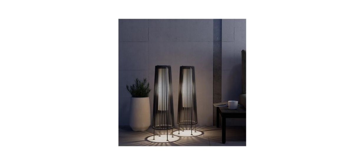 Grand Patio Floor Solar Light Pair