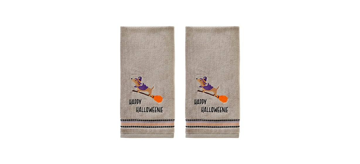 Best SKL Home Happy Halloweenie Hand Towels Best SKL Home Happy Halloweenie Hand Towels