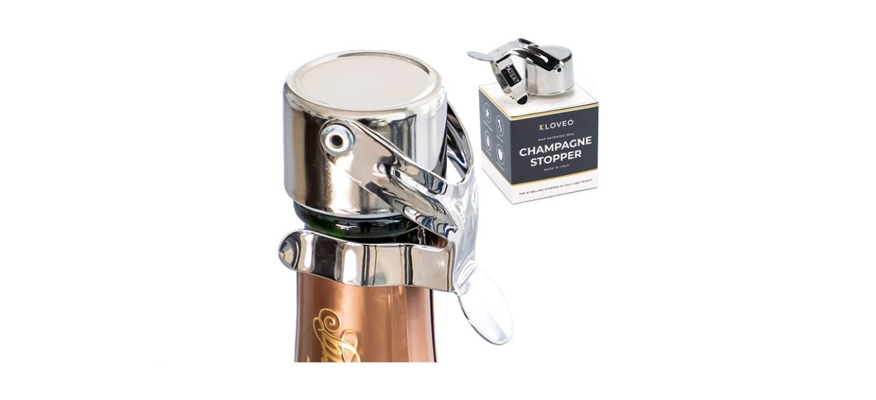 best stainless steel champagne stopper by Kolveo