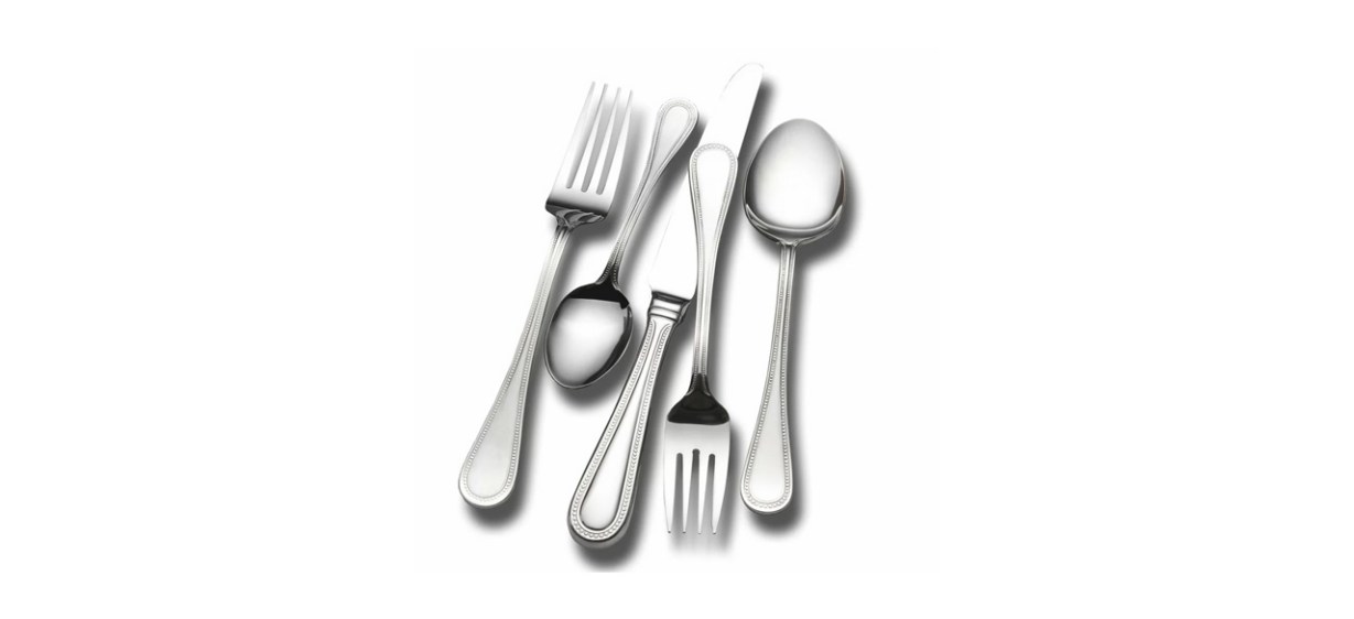 Wallace Continental Bead Stainless Steel Flatware Set