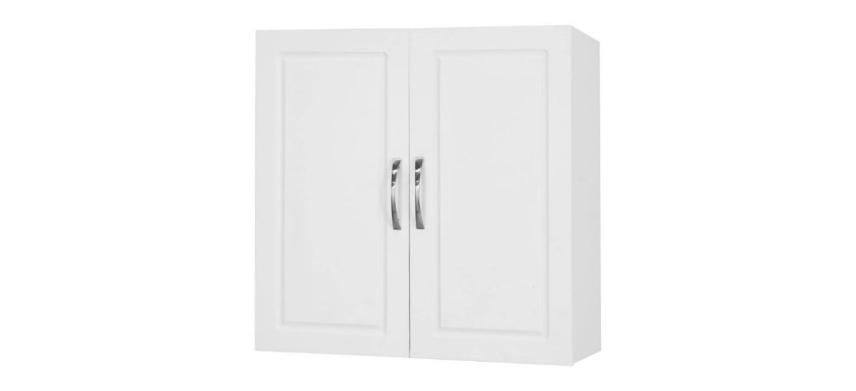 Haotian FRG231-W, White Kitchen Bathroom Wall Cabinet, Garage or Laundry Room Wall Storage Cabinet