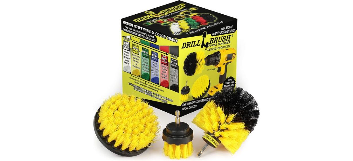 useful products drill brush power scrubber