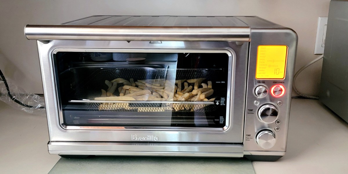 French fries cooking in Breville Air Fryer