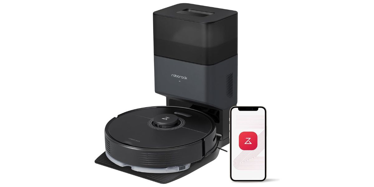 black robot vacuum on white background black robot vacuum on white background