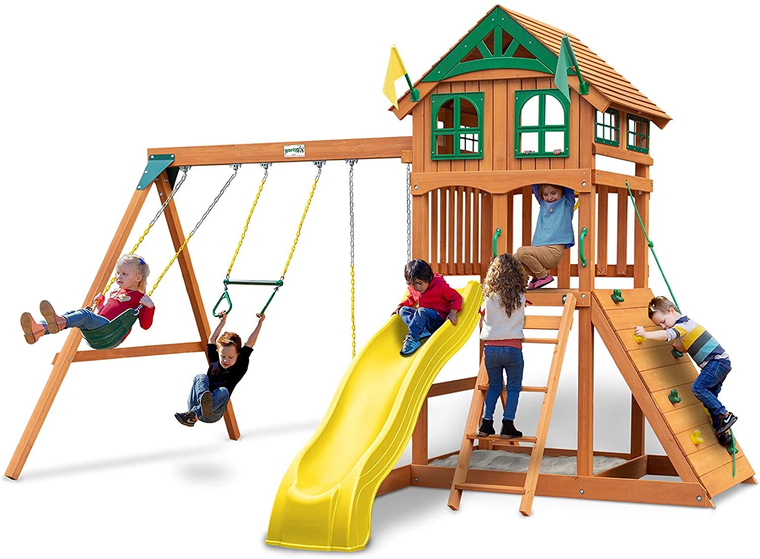 Gorilla Playsets Outing Wood Swing Set