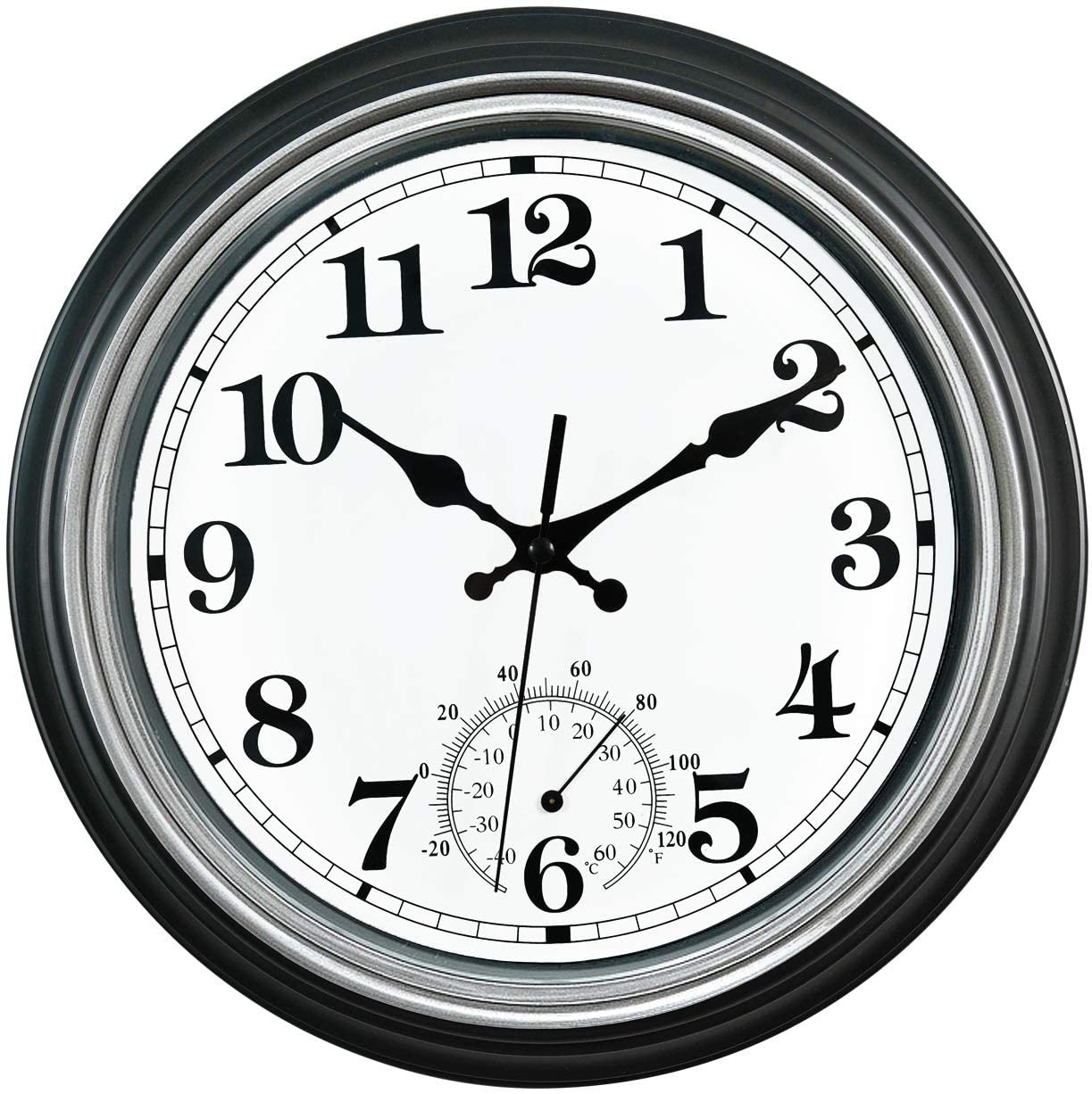 SMILEMARY Retro Waterproof Wall Clock