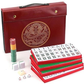 Mose Cafolo Chinese Mahjong  Set With Extra-Large Tiles