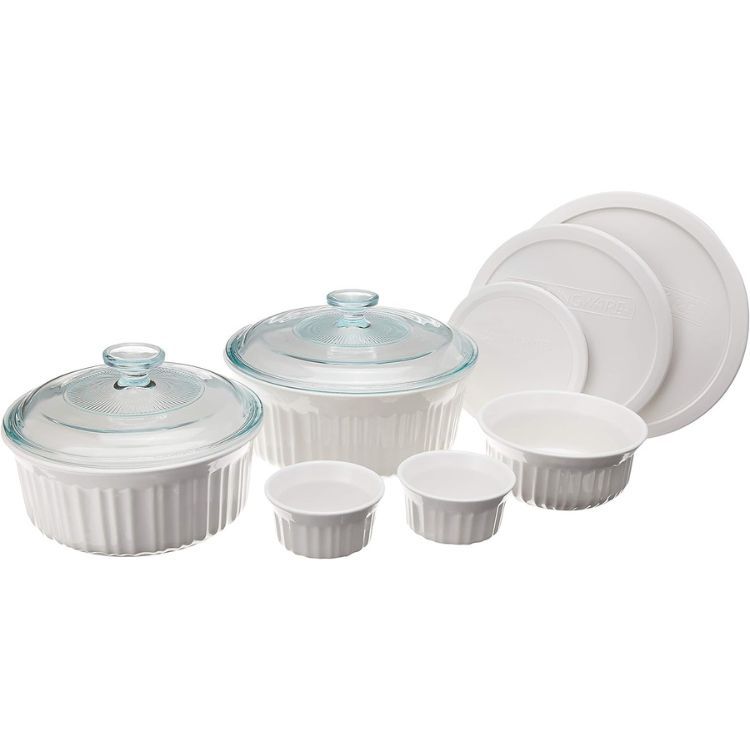 CorningWare French White Ceramic Bakeware Set