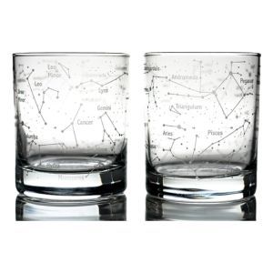 Greenline Goods Constellations Whiskey Glasses