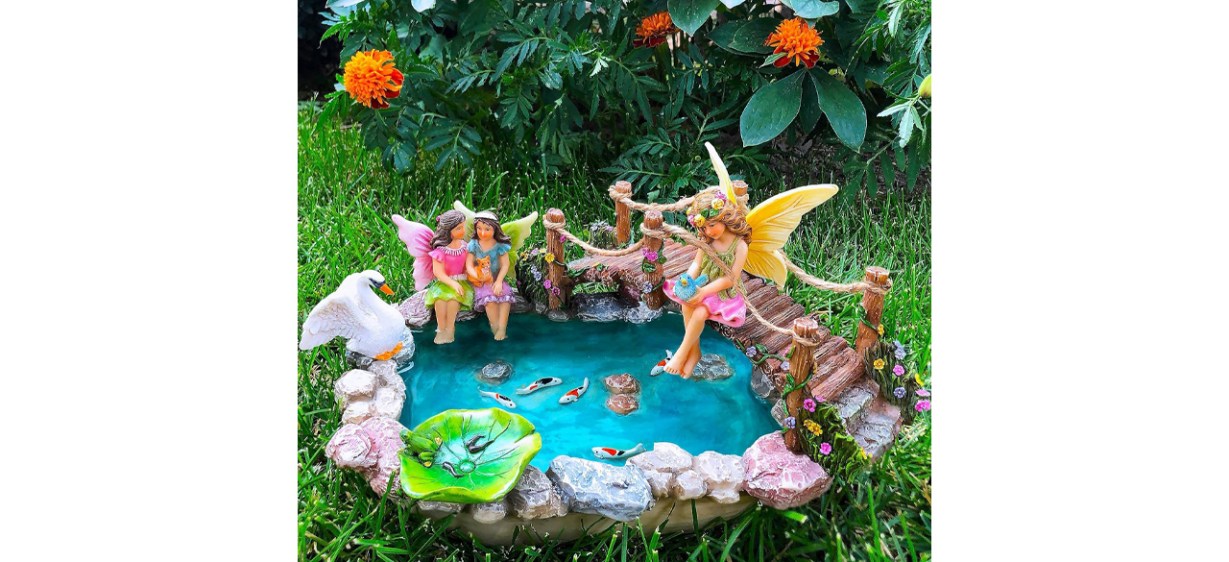 Mood Lab Miniature Bridge Fairy Garden Figurines
