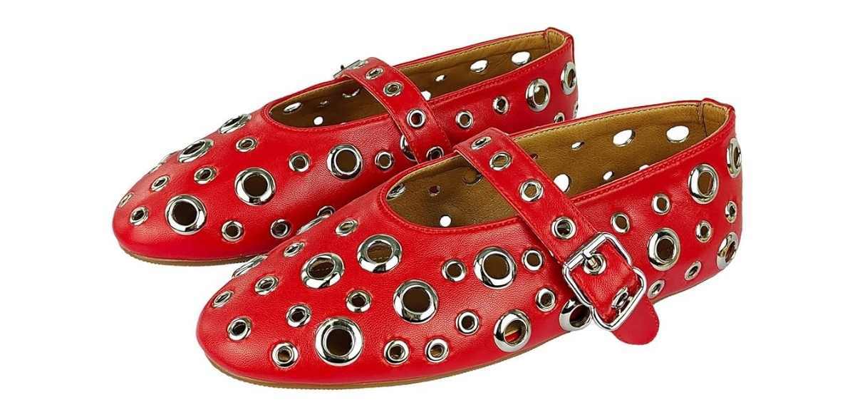 Bor Sint Fashion Buckle Ballet Flats