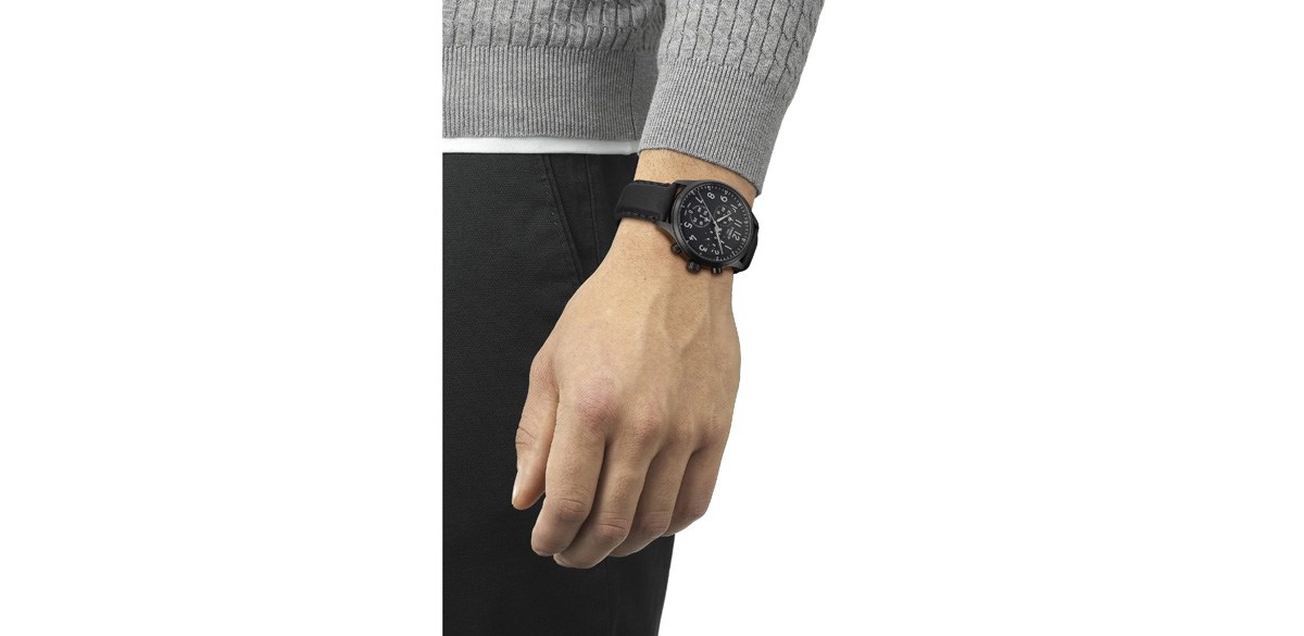 Tissot Chrono XL Chronograph Leather Strap Watch