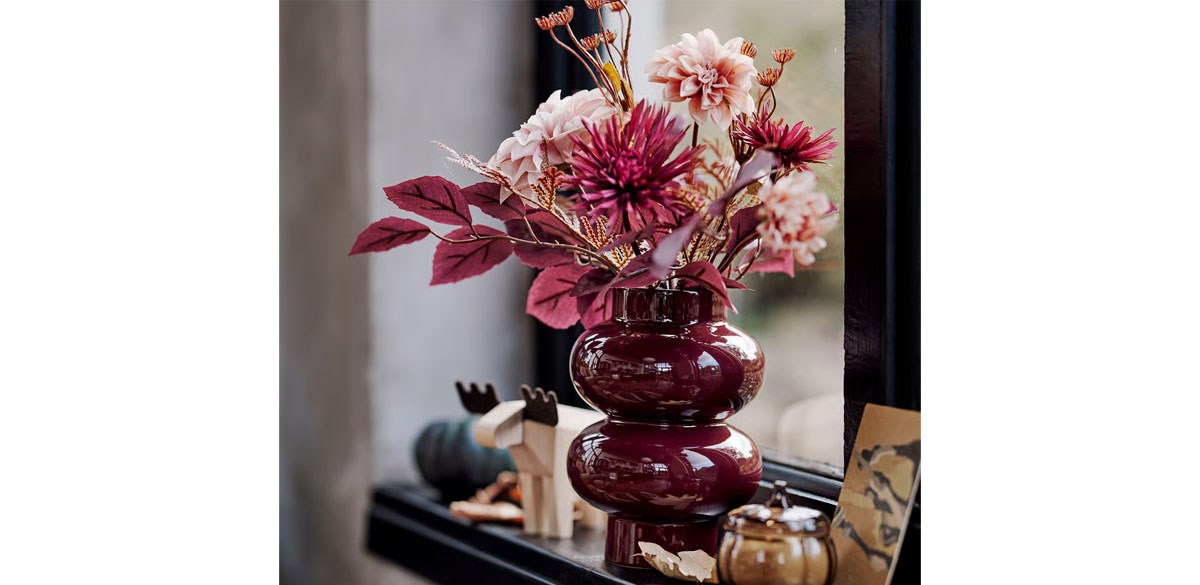 ParlHagg Vase, brown-red