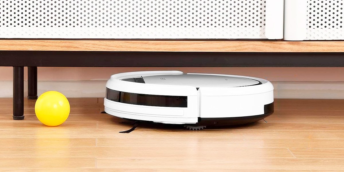 ILifeV3s Pro under furniture on vinyl plank flooring. 