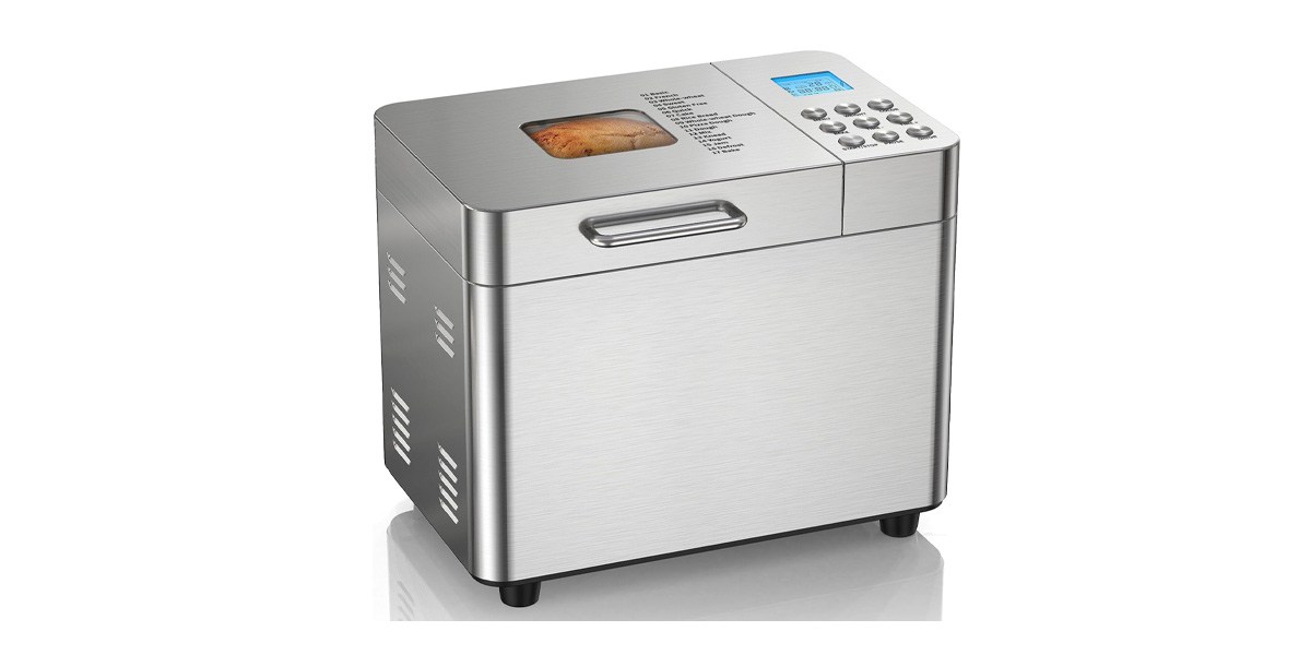  2LB Bread Maker Machine, OSIPOTO 17 in 1 Automatic Stainless Steel Bread Machine
