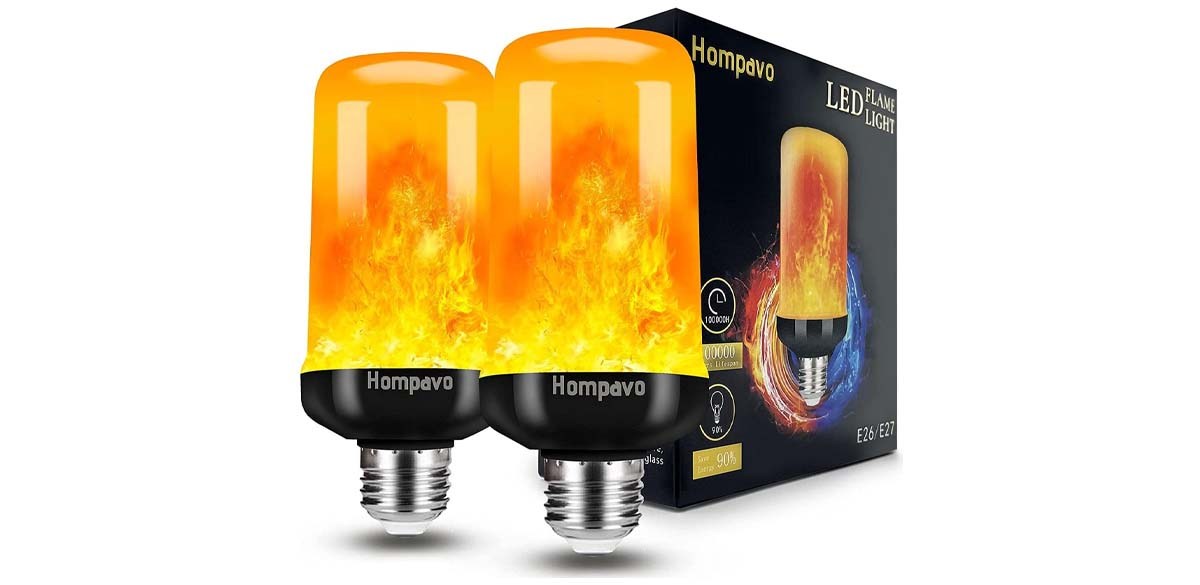 Hompavo LED Flame Light Bulb