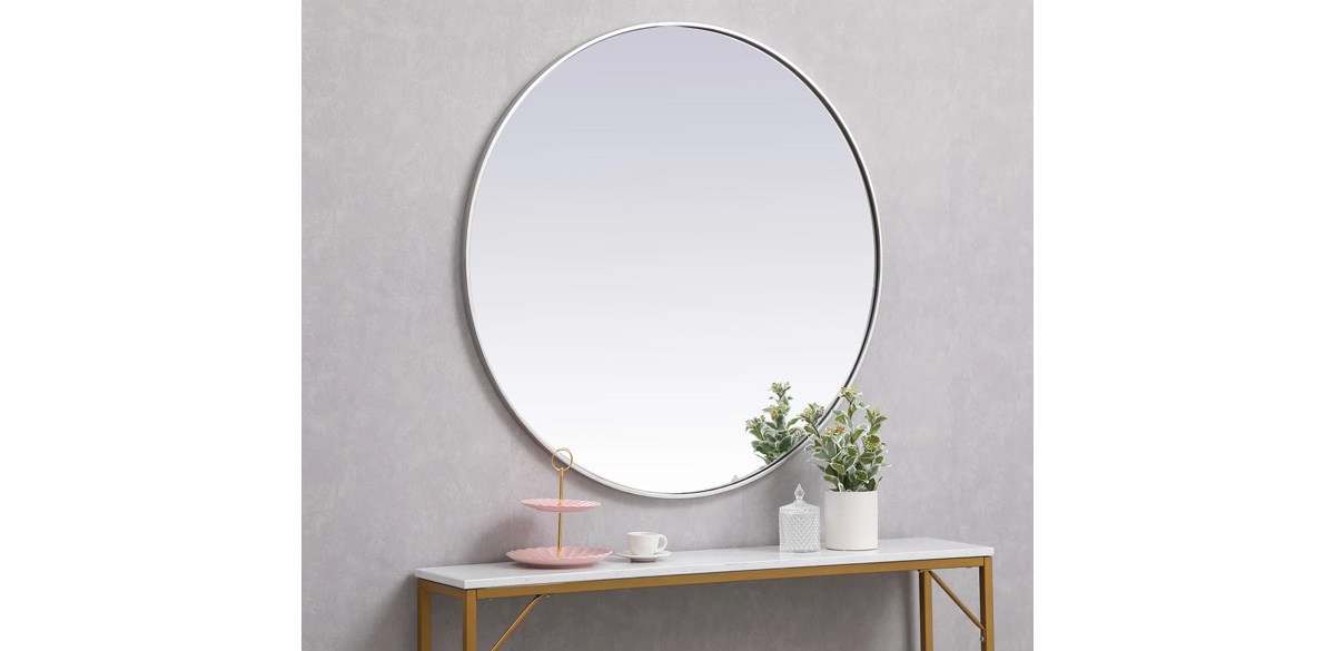 RE/FINE Sabine Metal Round Wall Mirror