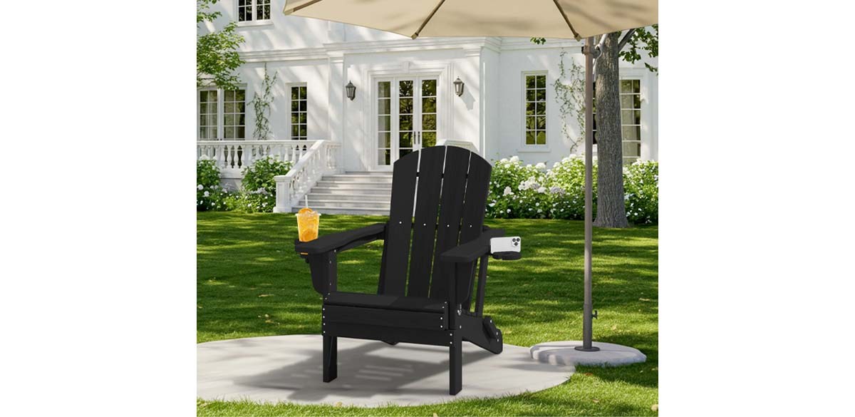 SERWALL Folding Adirondack Chair Set