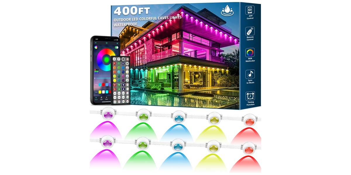 Sinley 400-Foot Permanent Outdoor Lights