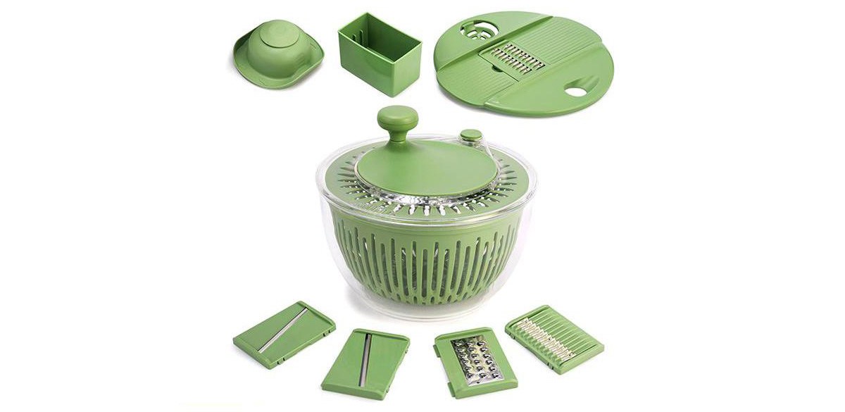 SUSTEAS 5 in 1 Large Salad Spinner