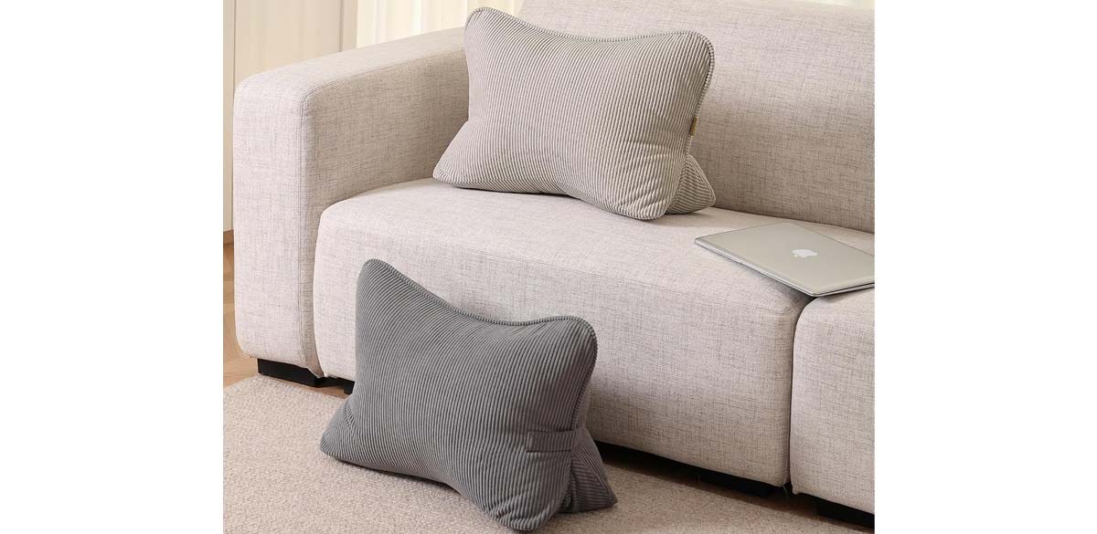 Ailuteie Pat. Pend. Corduroy Lumbar Support Back Pillow