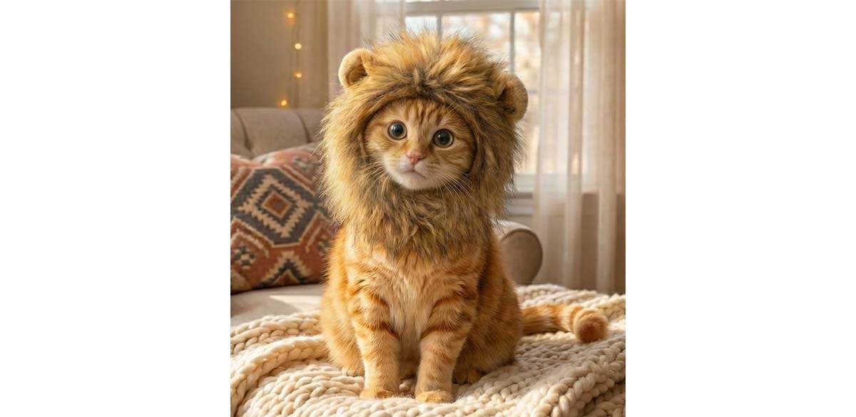 Lion Mane Costume for Cats