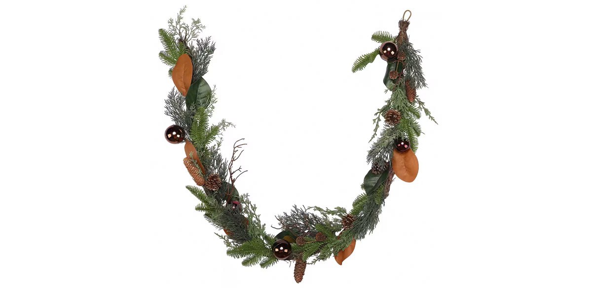 6ft. Bronze Ornament &amp; Mixed Pine Garland by Ashland