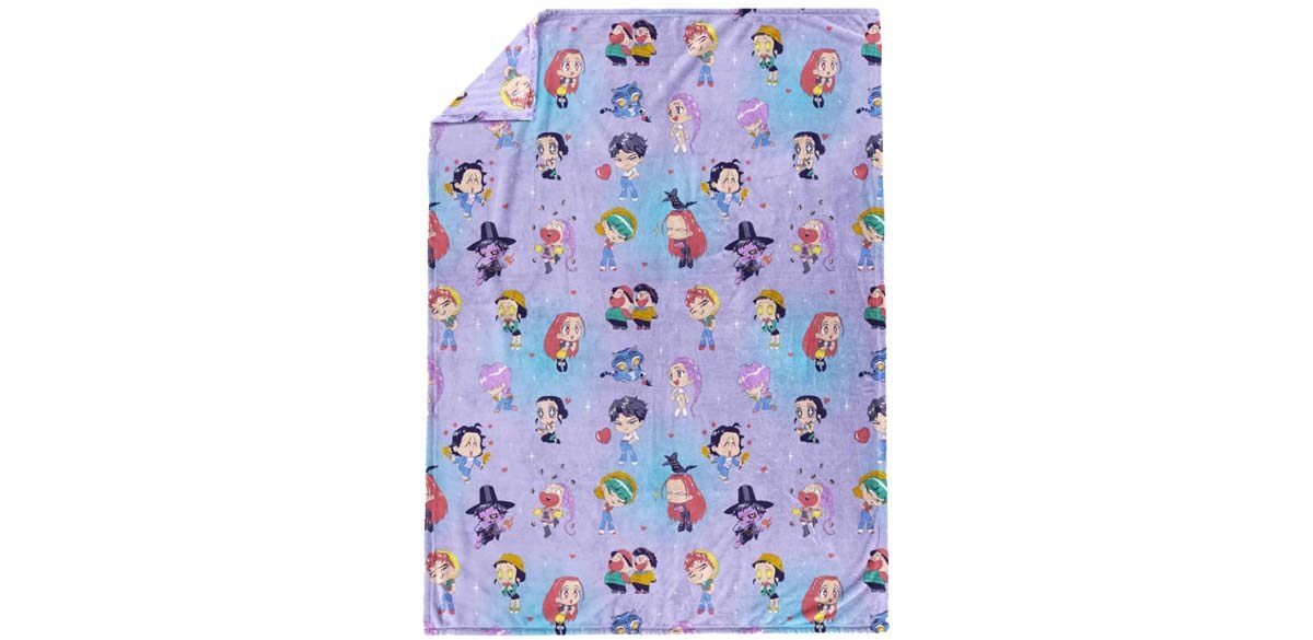 Jay Franco Kpop Demon Hunters Kids Plush Throw Blanket