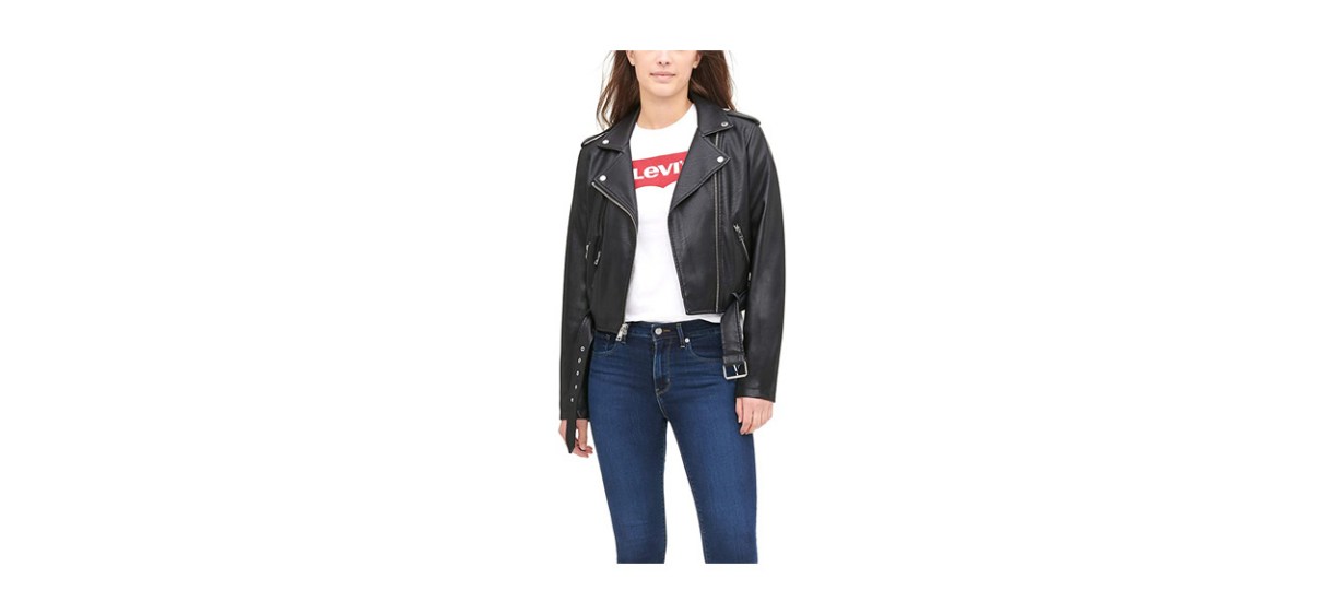 Best Levi’s Women’s Faux Leather Belted Motorcycle Jacket
