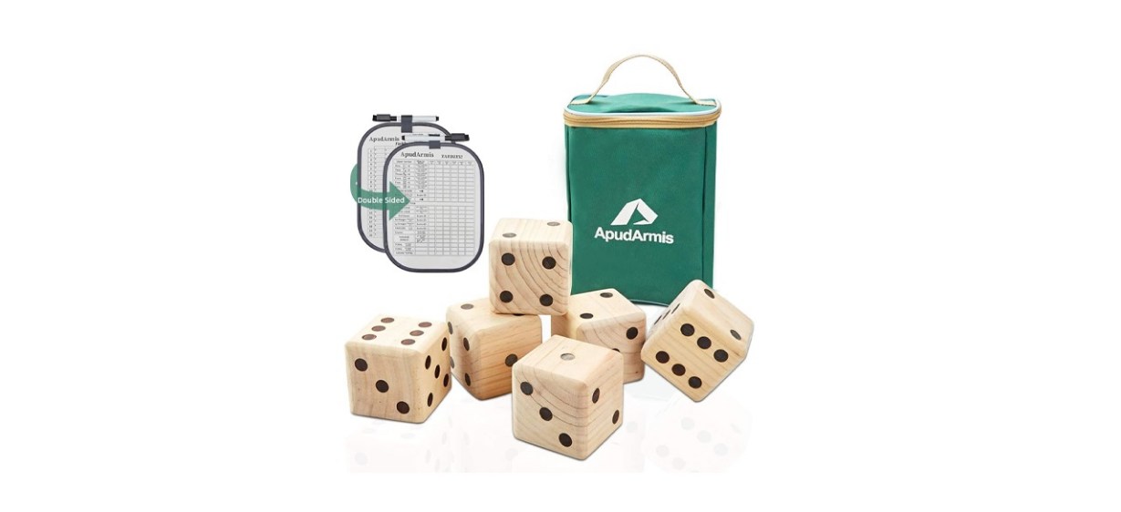 ApudArmis Giant Wooden Yard Dice Game
