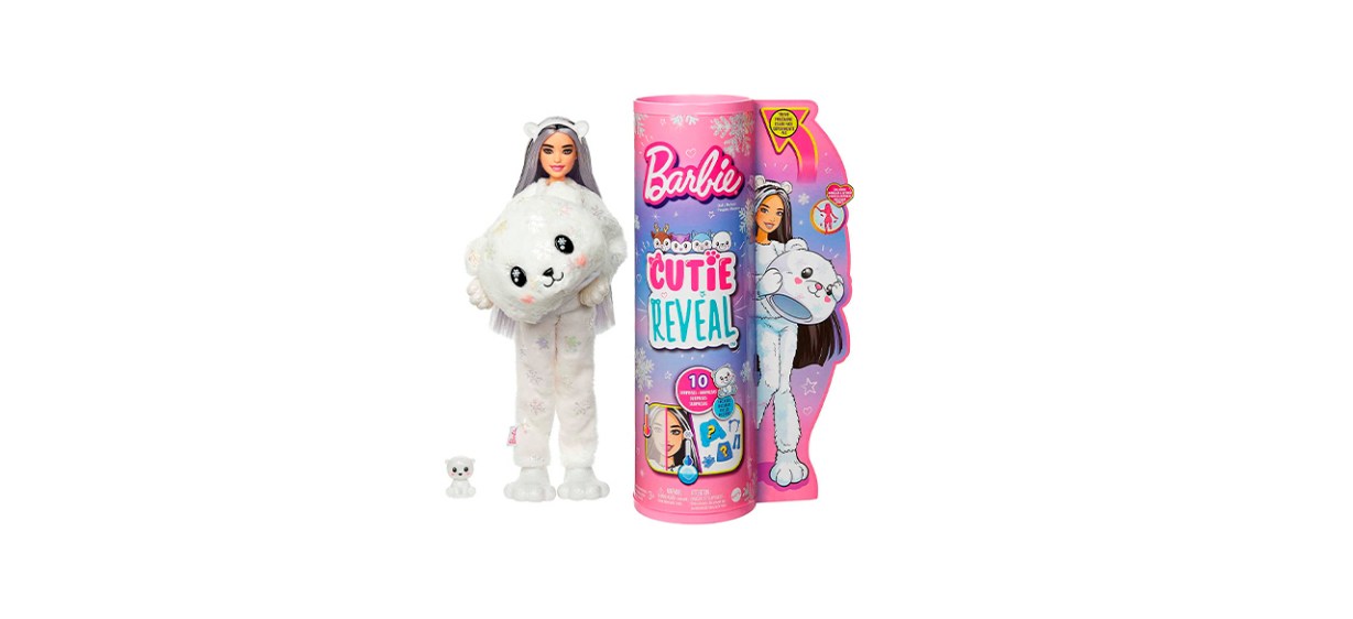 Best Barbie Cutie Reveal Polar Bear Snowflake Sparkle Doll
