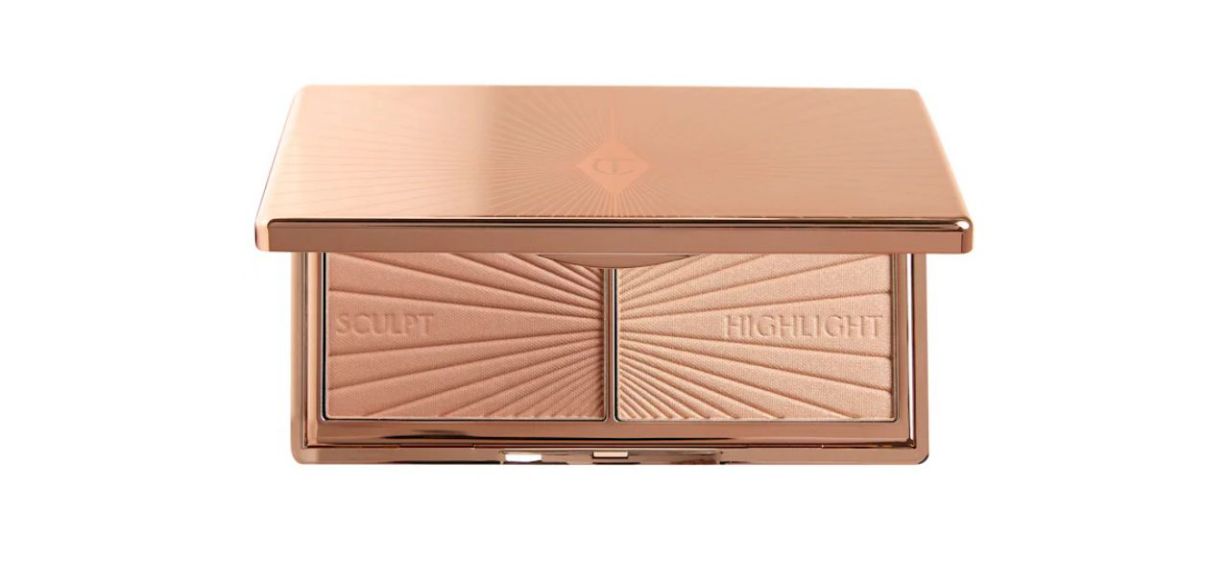 Charlotte Tilbury Mini Filmstar Bronze &amp; Glow Contour Duo on white background