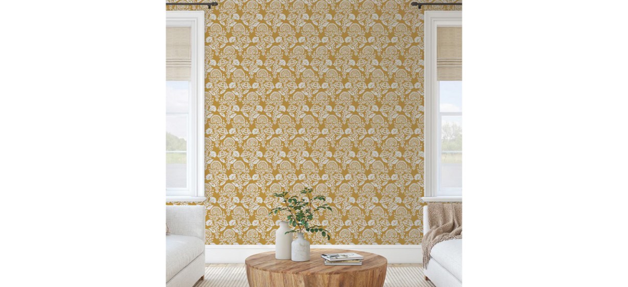 Tempaper and Co. Floral Damask Peel and Stick Wallpaper