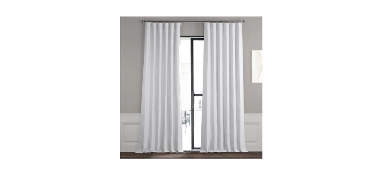 Exclusive Fabrics &amp; Furnishings Rod Pocket Blackout Curtain