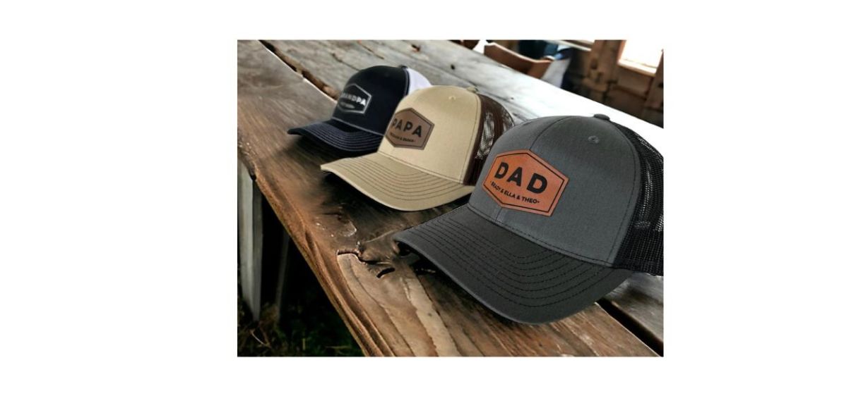 FlowertownWeddings Personalized Dad Patch Hat