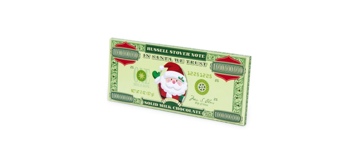 Best Russel Stover One Billion Dollar Santa Claus Chocolate Bar