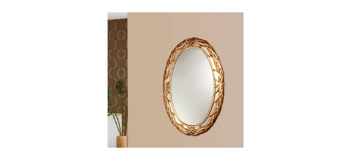 Best Fleur De Lis Idora Oval LED Wall Mirror