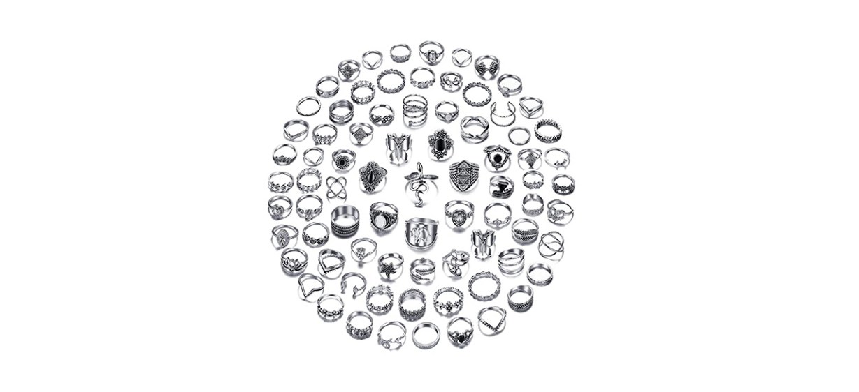 Best iF You Vintage Silver Knuckle Rings Set